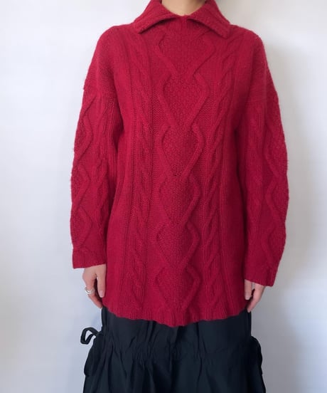 80-90s EUROPE aran knit