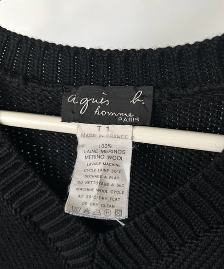 90s agnes b merino wool knit