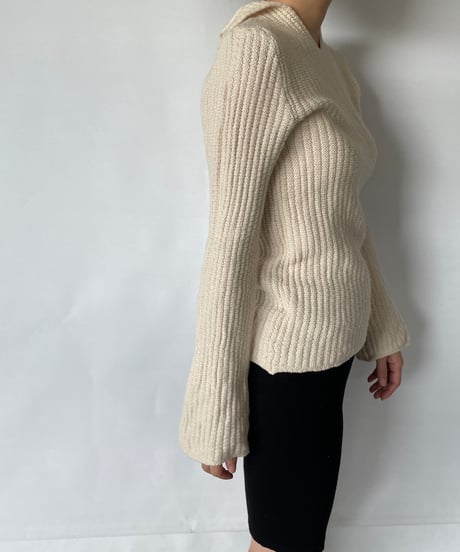 ARMANI collared knit