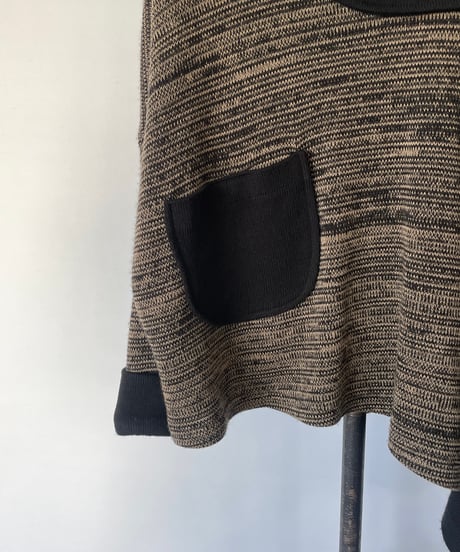 Europe Vintage asymmetry knit
