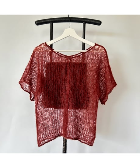 Net knit tops