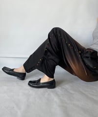 NAM "BELLOWS PANTS GEL STUDS" BLACK