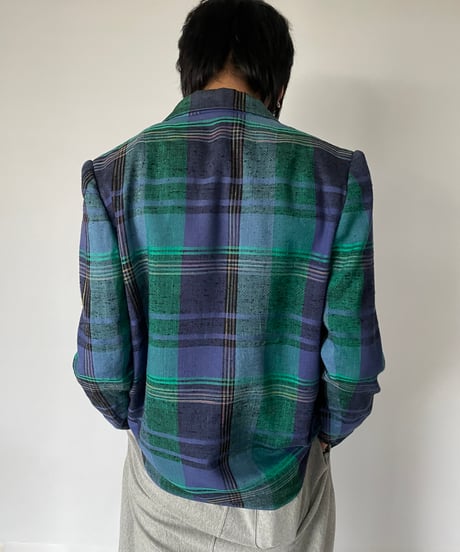 80s Vintage "YESSICA" Plaid Jacket