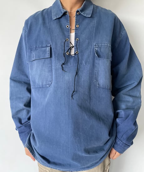 70s GEVACO Lace-up Pullover