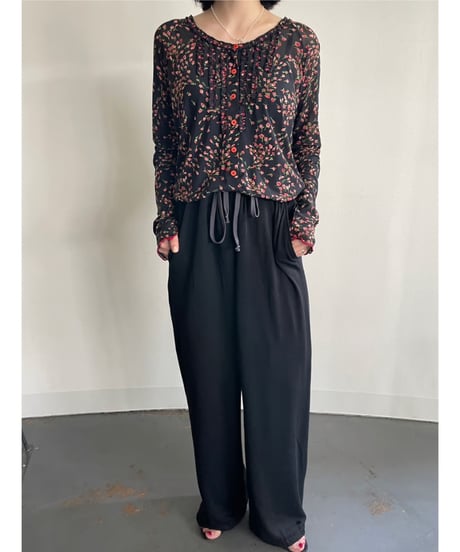 flower mesh cardigan