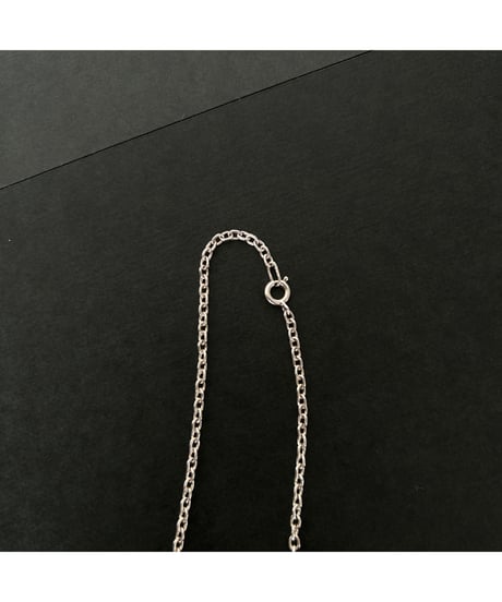 Vintage Sterling tiny chain necklace Azuki ③