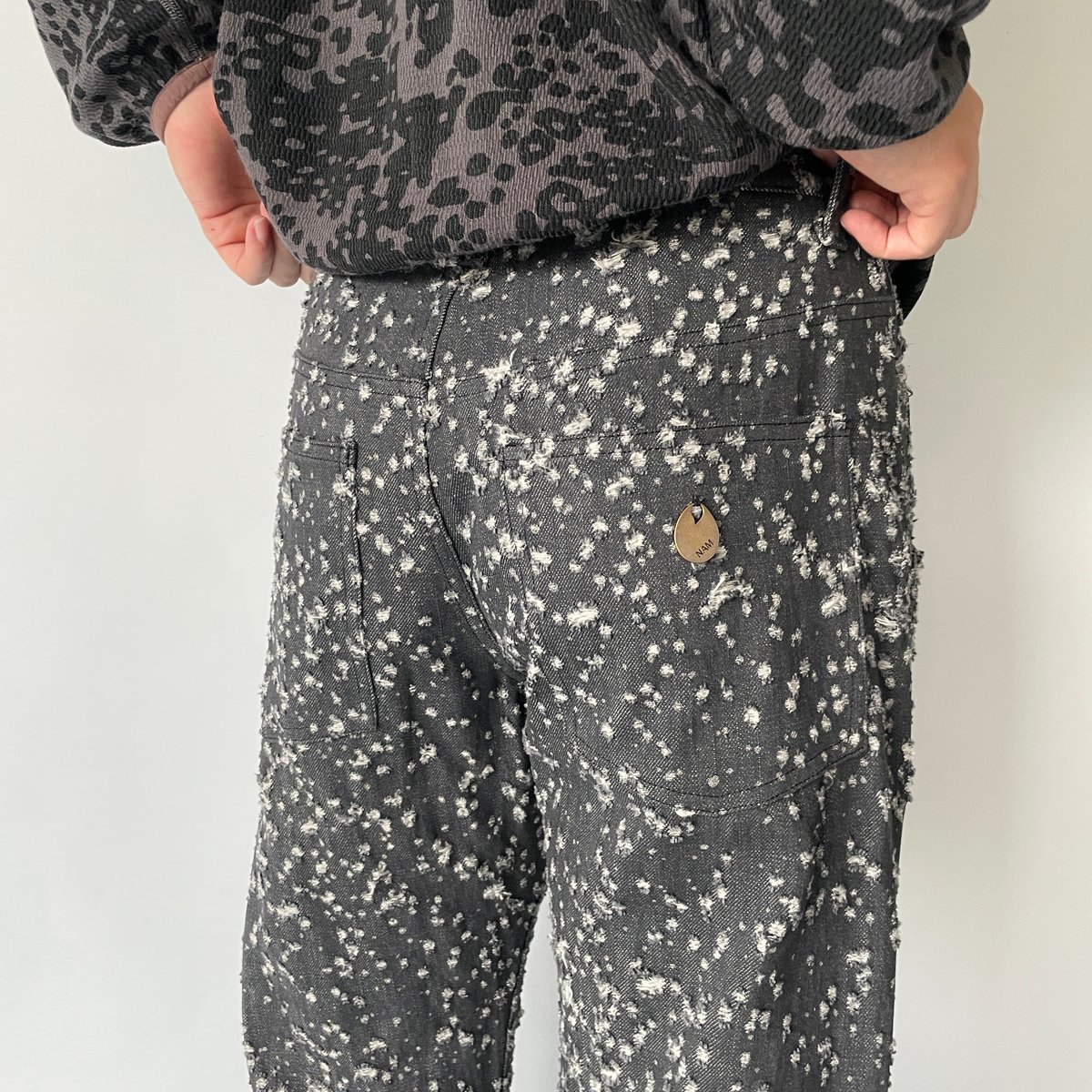 パンツ NAM : TRUMPET DENIM GALACTIC / BLACK 40offnam-trumpet-denim-