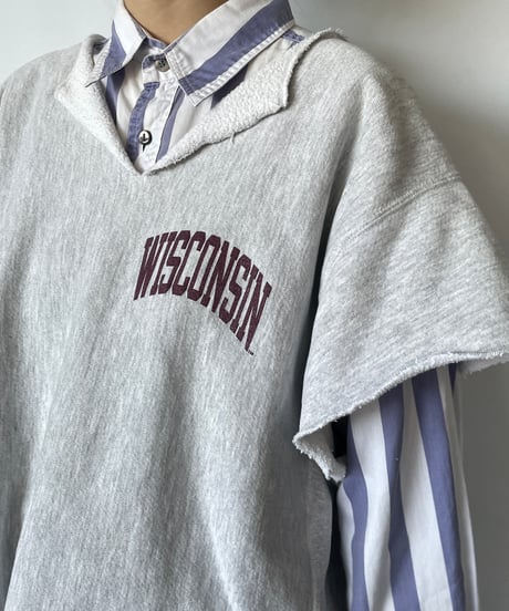 80s cut off sweat shirt