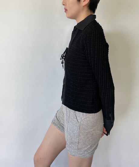 MADE IN FRANCE lace up shirts