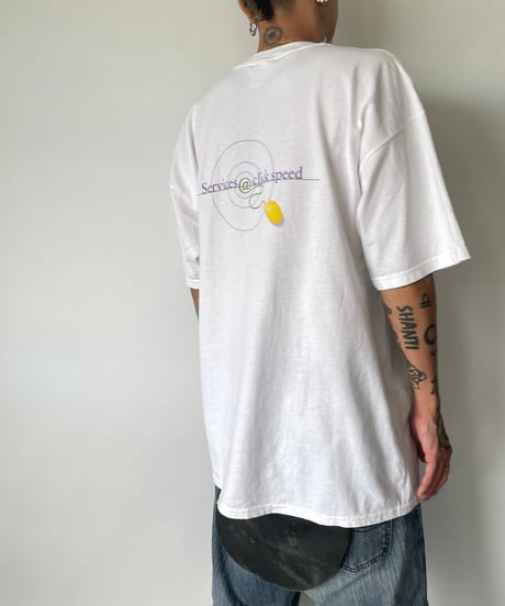 00s COMPAQ "Services @ click speed" s/s tee