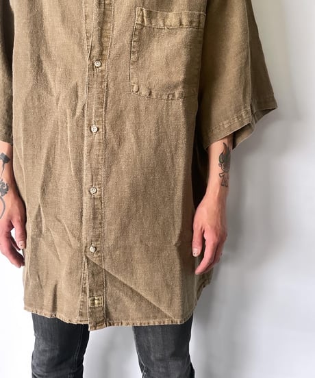 DEAD STOCK 90s GRAMICCI hemp s/s shirt XXL