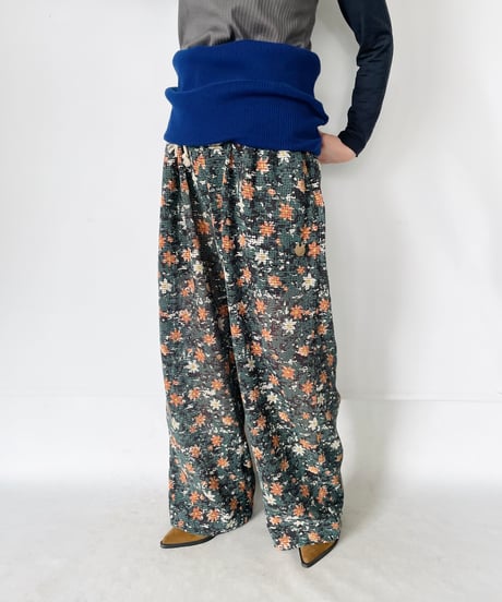 NAM ”Waist Wrap Camo Mesh Digital Aloha Pants” shadow