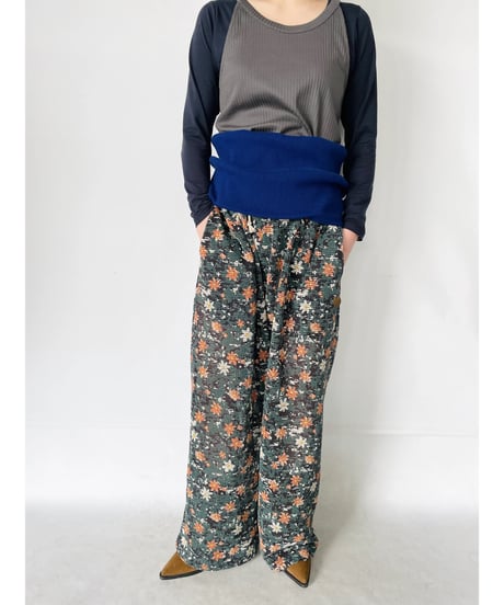 NAM ”Waist Wrap Camo Mesh Digital Aloha Pants” shadow