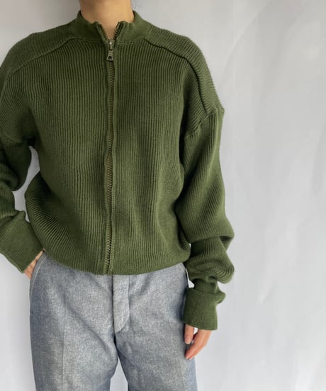 Swedish Army Zip up Cardigan