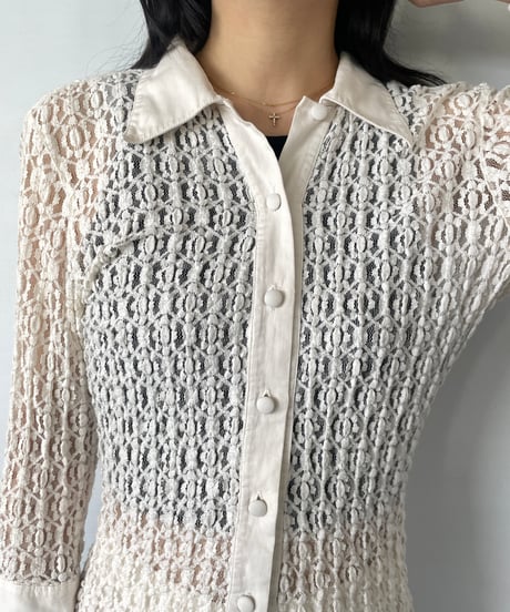 MADE IN FRANCE see-through shirt　2