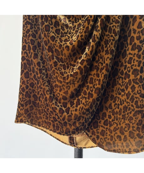 Ralph Lauren leopard silk skirt