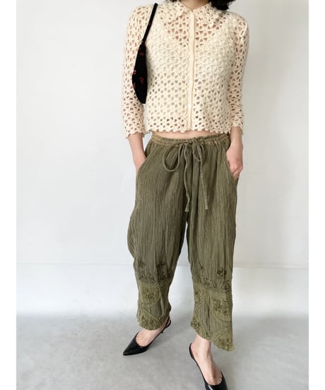 DEAD STOCK Flower Knit Cardigan