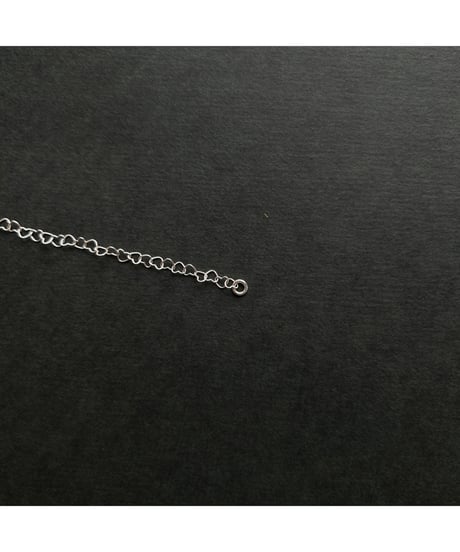 DEAD STOCK Italy 925 tiny chain necklace Heart 17
