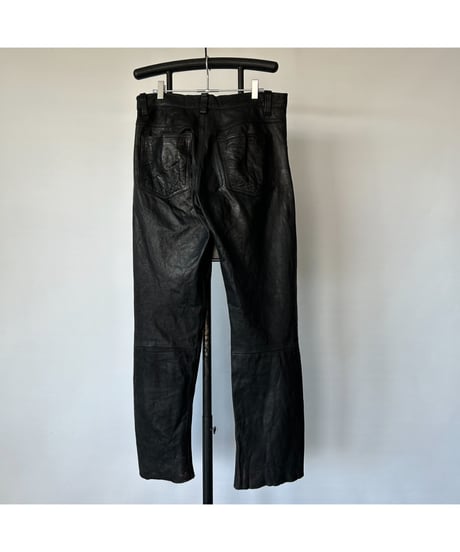 Europe Vintage Leather Pants