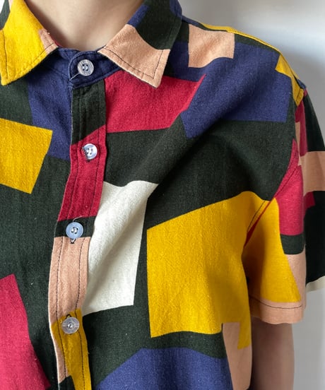 Multi check R/C s/s shirt XXL