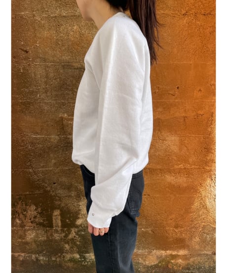 DEAD STOCK 80-90s FRUIT OF THE LOOM sweat white