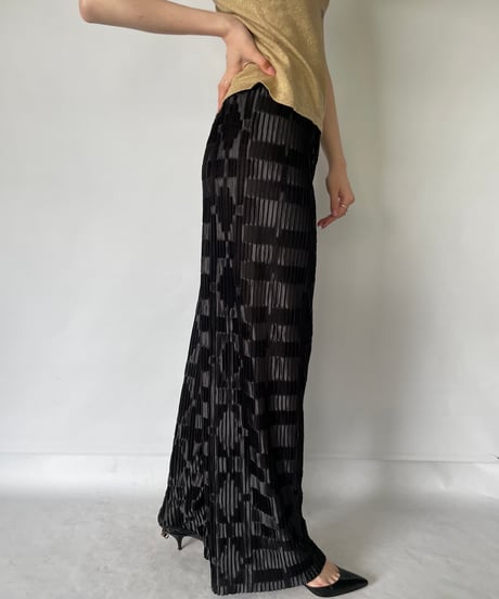 Pleats easy pants