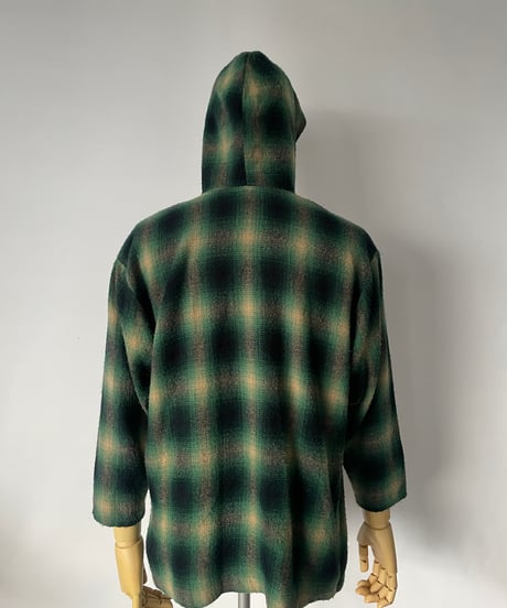 80s Hooded flannel shirt