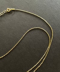 DEAD STOCK Vintage Silver925 tiny chain necklace Azuki ②