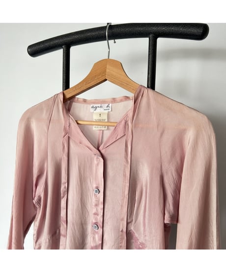 agnes b ribbon blouse