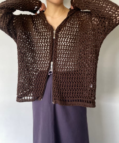 Double zip mesh parka