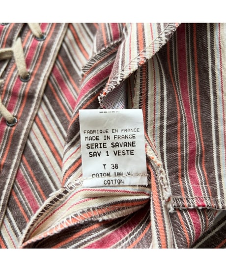 Made in France Vintage Lace up Jacket
