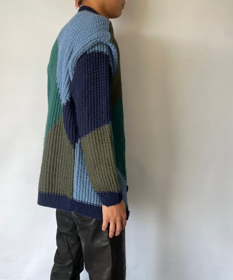 europe vintage Multicolor Cardigan