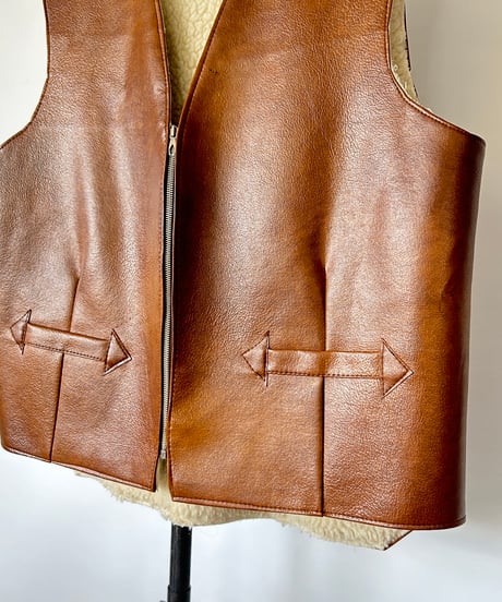 70s Euro Vintage Leather Vest