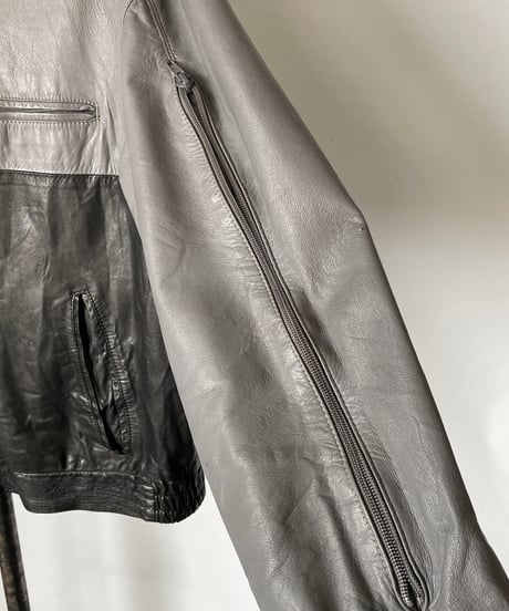 80s Two-tone Leather jacket