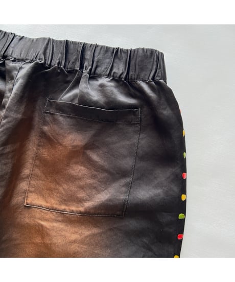 NAM "BELLOWS PANTS GEL STUDS" BLACK