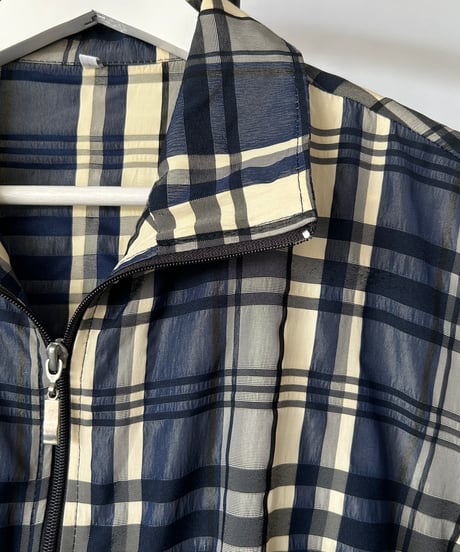 Europe Vintage Check Blouson