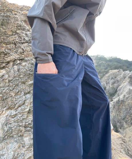 rajabrooke WIND BREAKER PANTS "NAVY"