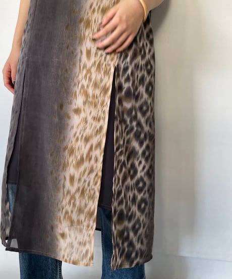Leopard slid dress