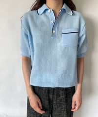 70s~80s Mesh Knit Polo