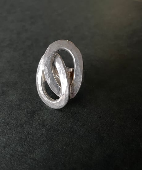 70s vintage modernist pewter ring made in Denmark W