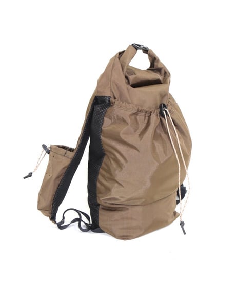 if space "City Hike Pack brown waterproof nylon fabric"