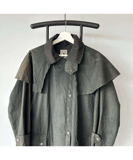 Vintage DROVER STATION Oiled Duster Coat