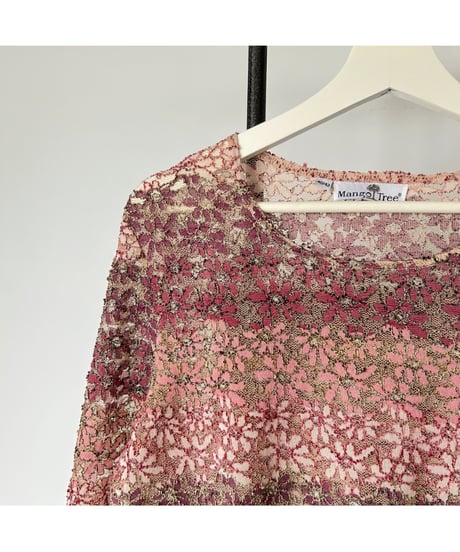 Vintage Flower lace tops