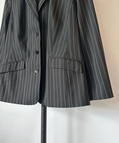 Euro vintage Stripe Tailored Jacket