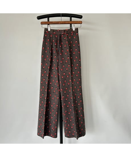 Geometric pattern pants