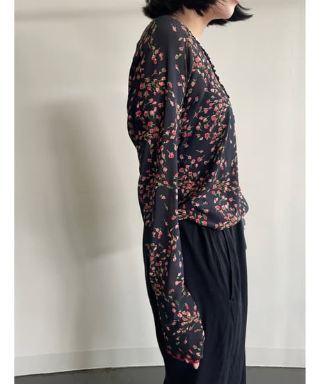 flower mesh cardigan