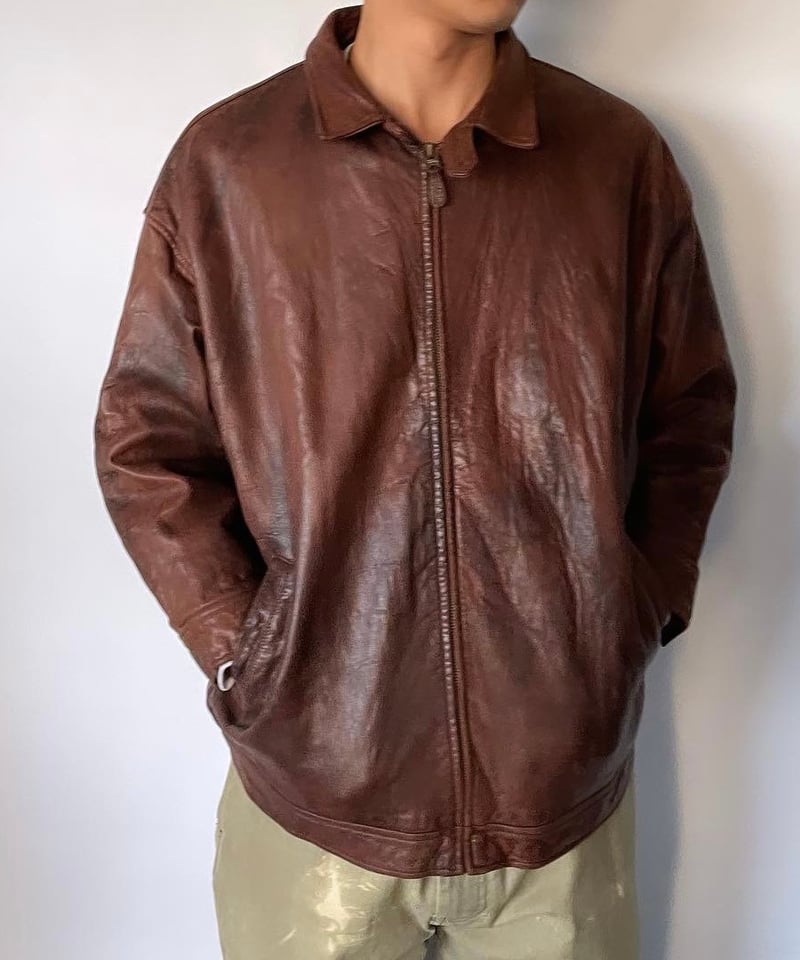 90s RALPH LAUREN leather swing top XL | Clout 90s RALPH LAUREN leather swing top XL | Clout