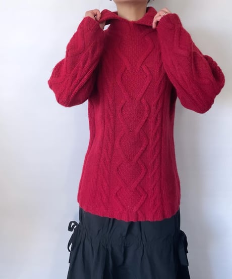 80-90s EUROPE aran knit