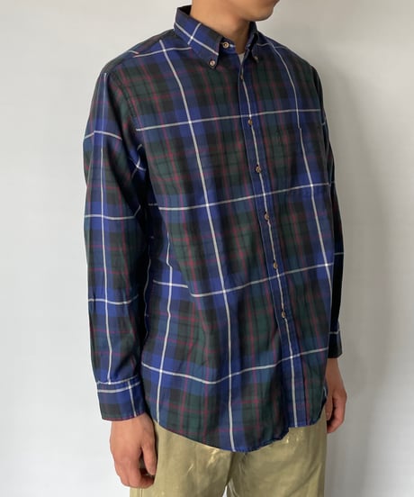 80-90s L.L.bean B/D check shirt M