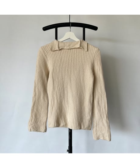 ARMANI collared knit